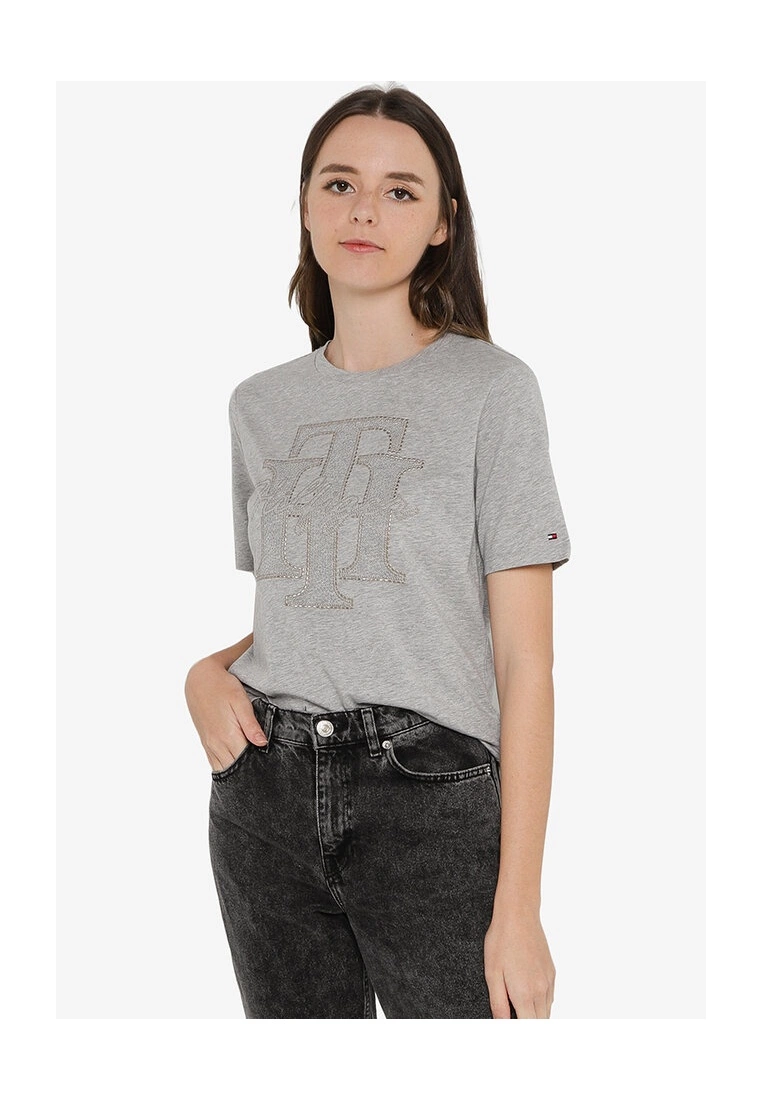 Tommy Hilfiger Regular Crystal Tee - Women's Top