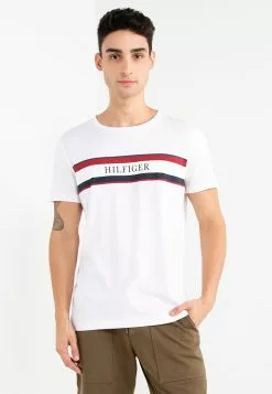 Tommy Hilfiger Chest Hilfiger Stripe Tee