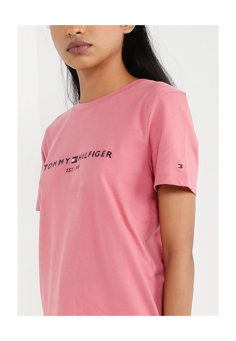 Tommy Hilfiger Essential Crew Neck Logo T-Shirt - Image 3