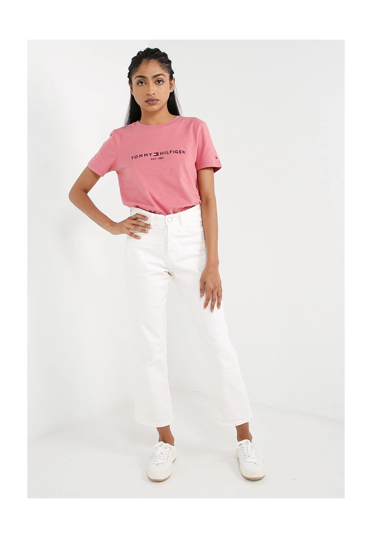 Tommy Hilfiger Essential Crew Neck Logo T-Shirt - Image 4