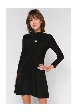 Tommy Hilfiger Lurex Fit Flare Dress - Tommy Jeans