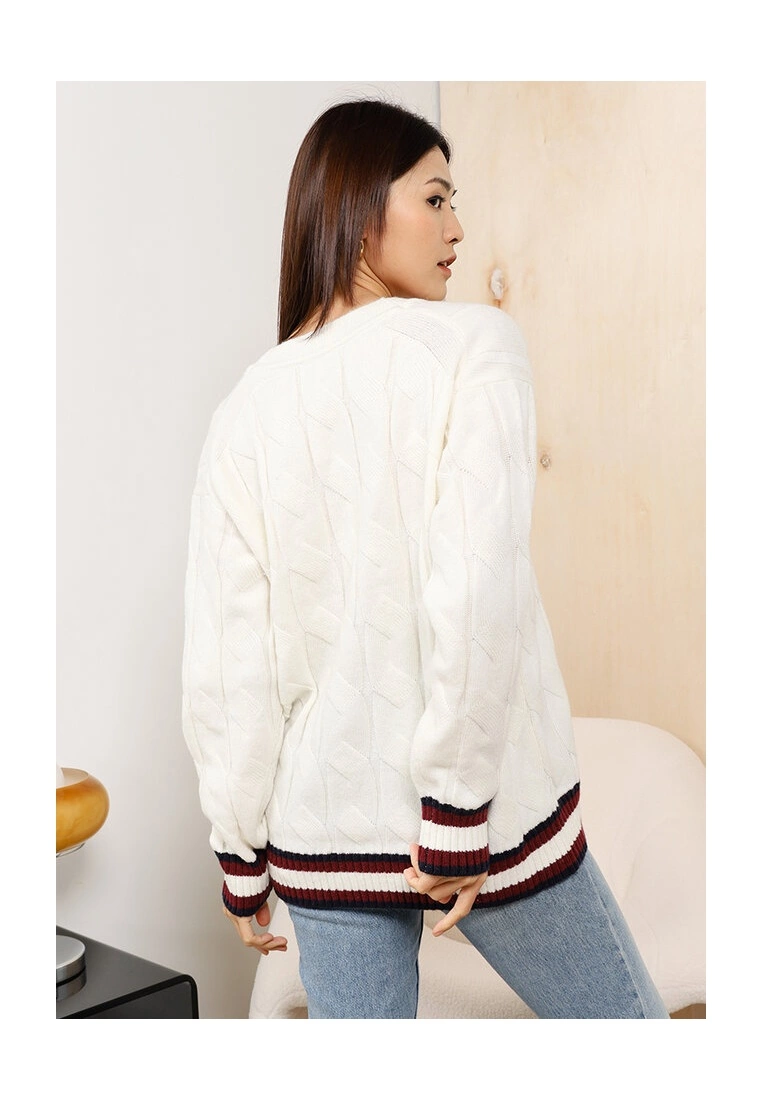 Monogram Cable Knit Relaxed Jumper - Tommy Hilfiger Apparel - Image 2