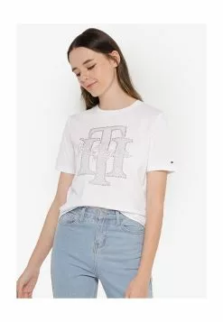 Tommy Hilfiger Regular Crystal Tee - Women's Top