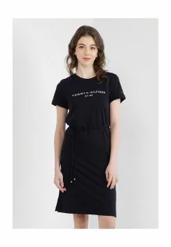 Essentials Logo Short Sleeves Dress - Tommy Hilfiger