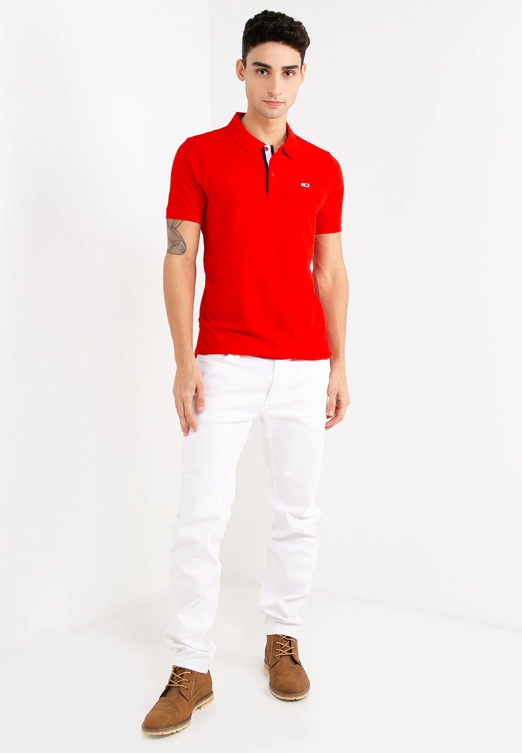 Tommy Hilfiger Slim Placket Polo Shirt - Tommy Jeans - Image 4