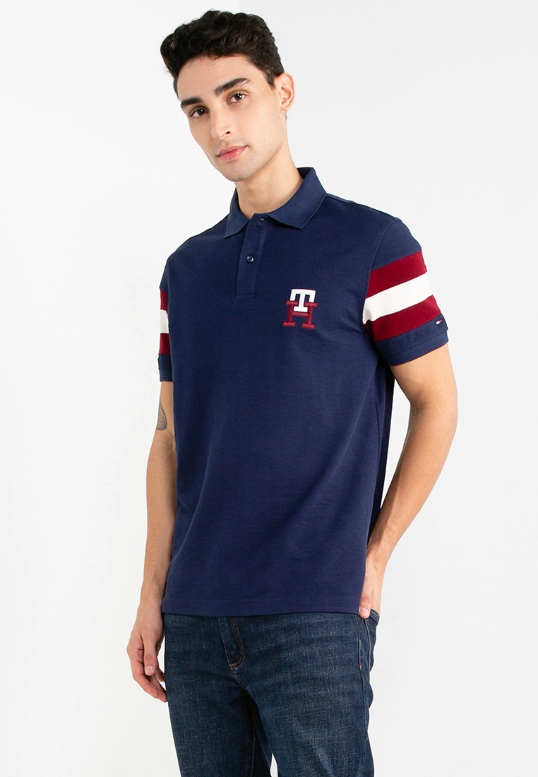 Tommy Hilfiger Icon Monogram Sleeve Tape Regular Polo Shirt