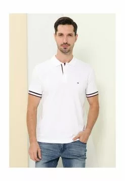 Tommy Hilfiger Cuff Branding Regular Polo Shirt - Men's Top