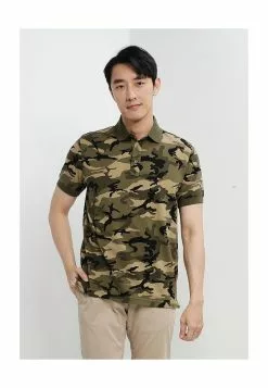 Tommy Hilfiger Camo Print Regular Polo Shirt - Men's Top