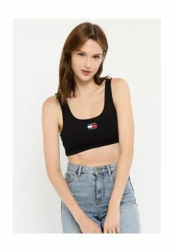 Tommy Hilfiger Super Crop Badge Top - Tommy Jeans