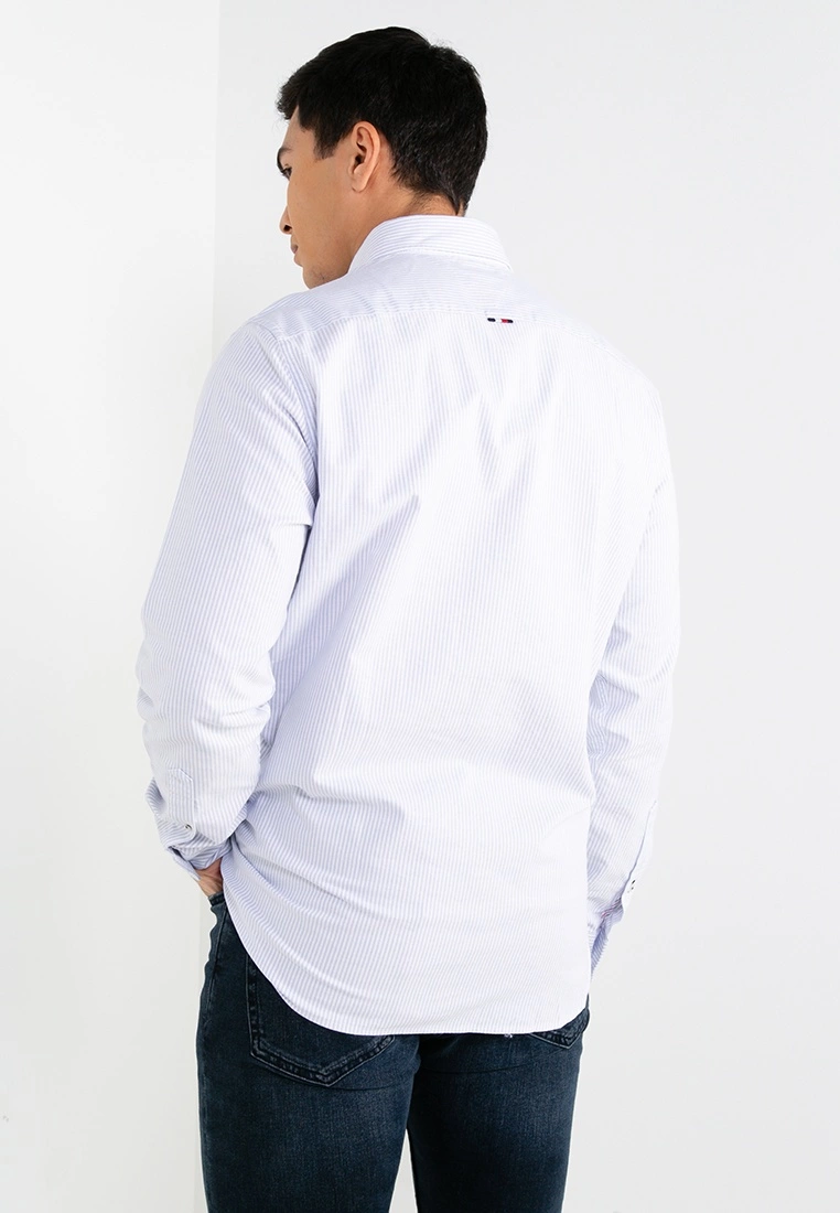 Monogram Stripe Oxford Shirt - Tommy Hilfiger Apparel - Image 2