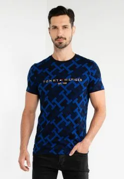 Monogram Slim Fit T-Shirt- Tommy Hilfiger Apparel
