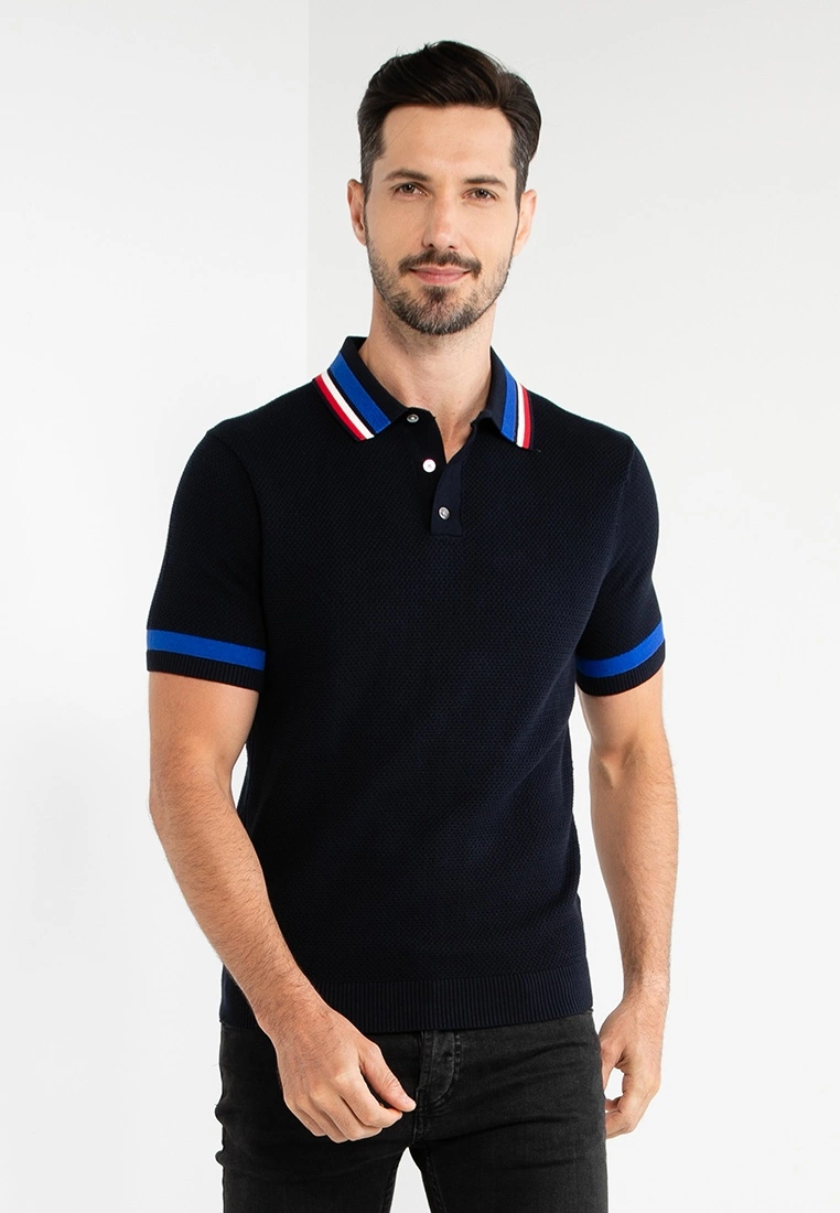 Tommy Hilfiger Im Tipped Structured Polo Shirt