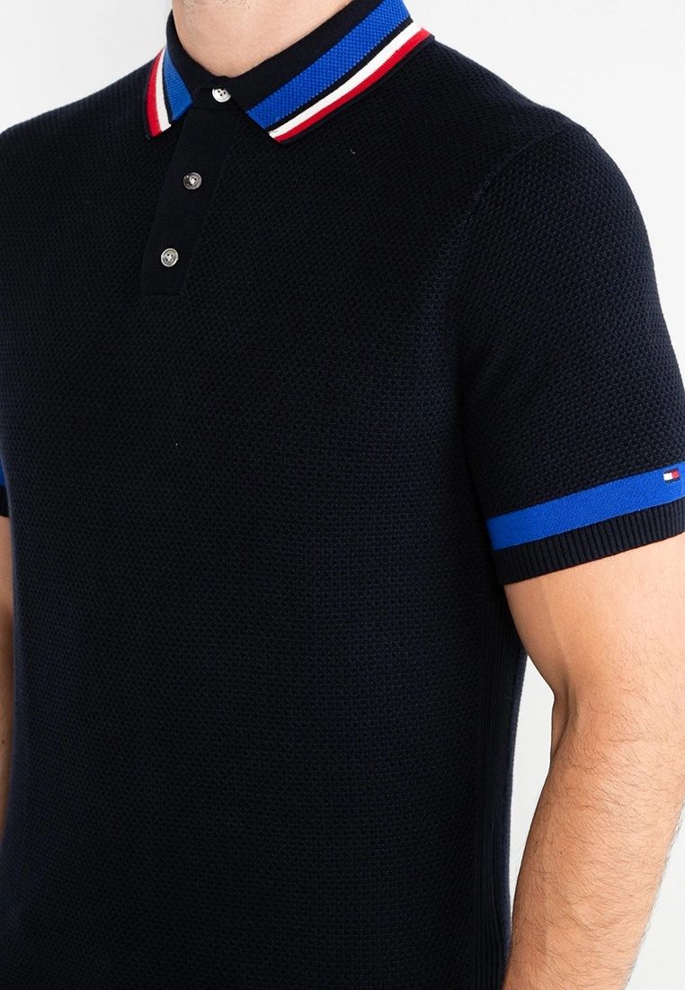 Tommy Hilfiger Im Tipped Structured Polo Shirt - Image 3