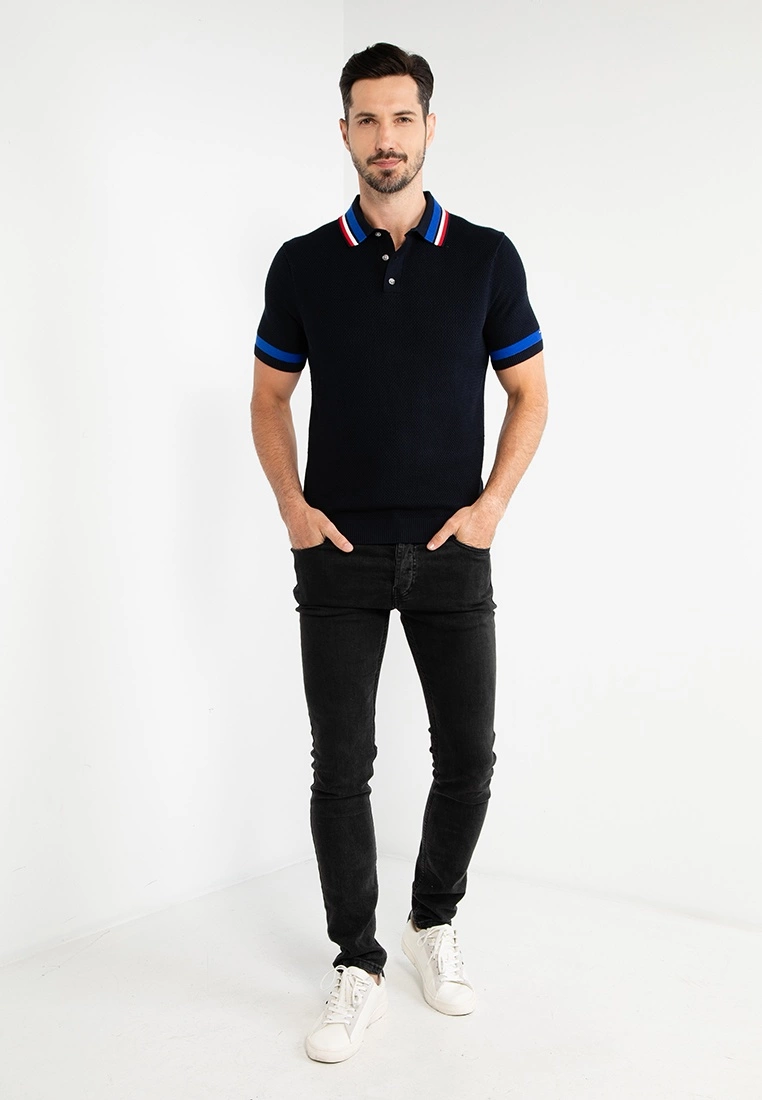 Tommy Hilfiger Im Tipped Structured Polo Shirt - Image 4